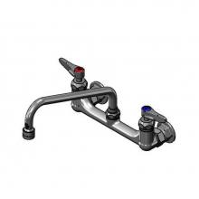 T&S Brass B-2342-V22-CREK - 8'' Wall Mount Faucet, Ceramas, Lever Handles, 10'' Nozzle, 2.2 GPM VR Aerator
