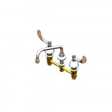 T&S Brass B-2347-01 - Medical Faucet, Concealed Body, Deck Mount, 8''Centers, 8'' Swing Nozzle, 4&ap