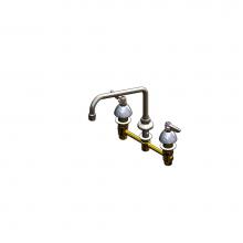 T&S Brass B-2347-09 - 8'' Concealed Widespread Faucet, 9-1/2'' Swivel Nozzle w/ Aerator, Eternas w/