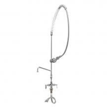 T&S Brass B-2349-05 - Base Faucet, Built-In Spring Checks, Single Hole Base, Flexible Connector Hoses