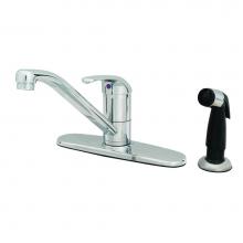 T&S Brass B-2730-LH - Single Lever, Sidespray, 6'' Handle, 9'' Spout, Swivel Base, Flex Supplies, 10