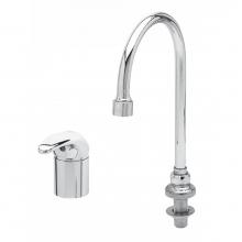 T&S Brass B-2742 - Single Lever Side Mount Control, Swivel/Rigid Gooseneck, Vandal Resistant Aerator