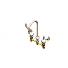 T&S Brass B-2850-01 - Lav Faucet, Concealed Bdy, 8'' Cntrs, Comp Cart, 4'' Wrist Handles, Swivel GN,