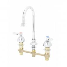 T&S Brass B-2850-F05 - Lav Faucet, Concealed Bdy, 8'' Cntrs, Comp Cart, Lever Handles, Rigid/Swivel GN, 0.5 gpm