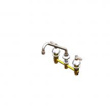 T&S Brass B-2854 - Lav Faucet, Concealed Bdy, 8'' Cntrs, Comp Cart, Lever Hndls, 9'' Swing Nozl,