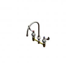 T&S Brass B-2855-02 - Lav Faucet, Concealed Bdy, 8'' Cntrs, Comp Cart, 4'' Wrist Hndls, Swvl Gsnck,