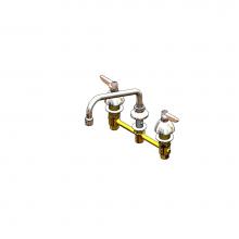T&S Brass B-2855-060X - Lav Faucet, Concealed Bdy, 8'' Cntrs, Comp Cart, Lever Handles, 8'' Swng Nozzl