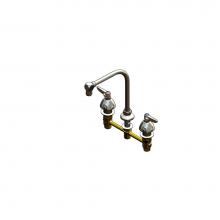 T&S Brass B-2858 - Lavatory Faucet, 8'' Concealed Body, High-Arc Gooseneck & 2.2 gpm Aerator, Lever Han
