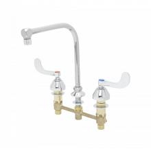 T&S Brass B-2859 - Lavatory Faucet, 8'' Concealed Body, High-Arc Gooseneck & 2.2 gpm Aerator, 4'&a