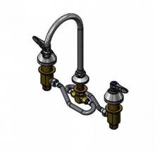 T&S Brass B-2865-05-XACRL - Medical Faucet, 12'' Flex Lines, Ceramas, Swivel/Rigid GN, 2.2 GPM Aerator, Lever Handle