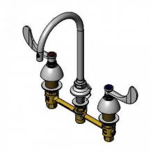 T&S Brass B-2866-05-FC15 - 8'' EasyInstall CWS Faucet, 1.5 GPM Flow Control, 133XP Gooseneck, 4'' Handles