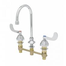 T&S Brass B-2866-05-LF15 - Medical Faucet, 8'' Centers, Swivel Gooseneck w/ 1.5 gpm Laminar Device, 4'' W