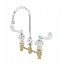 T&S Brass B-2866-05CRV05 - 8'' Medical Faucet, Ceramas, Swivel Gooseneck, 0.5 GPM VR Spray Device, 4'' Ha