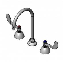 T&S Brass B-2866-05FC10 - Concealed Widespread Faucet, 8'' Centers, 133XP-F10 Swivel Gooseneck, 1.0 GPM Flow Contr