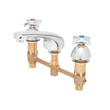 T&S Brass B-2990-175F - Lavatory Faucet, Concealed Body, 8'' Centers, Cast Basin Spout, Four-Arm Handles