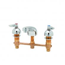 T&S Brass B-2990 - Lavatory Faucet, Concealed Body, 8'' Centers, Cast Basin Spout, Lever Handles