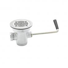 T&S Brass B-3942-XS - Waste Drain Valve, Short Twist Handle, 3'' x 2''