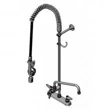 T&S Brass B-5120-12-BJ - 8'' Deck Mount Workboard Pre-Rinse unit W/Eterna, B-0107-J, 12'' Add-On Faucet