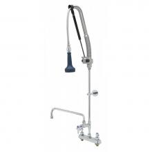 T&S Brass B-5120-12-CRB8P - Pull-Down PRU w/ 12'' ADF, Cerama Cartridges, Lever Handles & Wall Bracket