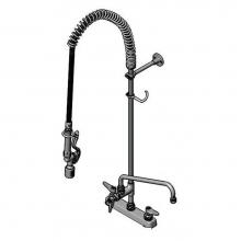 T&S Brass B-5120-12-CRBJ - 8'' Deck Mount Workboard Pre-Rinse unit W/Cerama, B-0107-J, 12'' Add-On Faucet