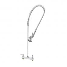 T&S Brass B-5120-B - 8'' Deck Mount Workboard Pre-Rinse unit W/Eterna, B-0107 & Wall Bracket