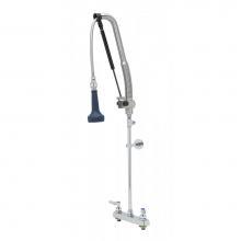 T&S Brass B-5120-CR-B8TP - Pull-Down PRU w/ Cerama Cartridges, Lever Handles & Wall Bracket