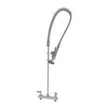 T&S Brass B-5120-CR-B - 8'' Deck Mount Workboard Pre-Rinse unit W/Cerama, B-0107 & Wall Bracket