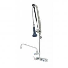 T&S Brass B-5125-12-CRB8P - Pull-Down PRU w/ 12'' ADF, Cerama Cartridges, Lever Handles & Wall Bracket