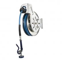 T&S Brass B-7132-01 - Hose Reel,Open,Stainless Steel,35'Hose,3/8''ID with Spray Valve