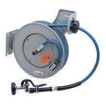 T&S Brass B-7232-01 - Hose Reel, Open, Epoxy Coated Steel, 3/8''ID x 35' Hose, Spray Valve