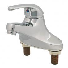 T&S Brass BA-2711 - Single Lever Faucet, 4'' Centerset, 4'' Handle, 2.2 GPM Aerator ''Bu
