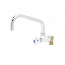 T&S Brass BF-0299-10 - Single Wall Mount Big-Flo Faucet, 10'' Swing Nozzle, 00LL Street Elbow