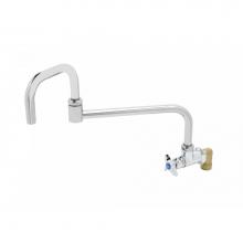 T&S Brass BF-0299-18DJ - Single Wall Mount Big-Flo Faucet, 18'' Double-Joint Swing Nozzle, 00LL Street Elbow