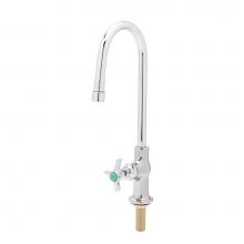 T&S Brass BL-5705-04 - Lab Faucet, Single Temp. Control, Swivel/Rigid Gooseneck, Aerator, 1/2'' NPT Male Inlet
