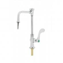 T&S Brass BL-5707-01CRWH4 - Lab Faucet, Single Temp, VR, Vacuum Breaker Nozzle, Serrated Tip, Cerama, 4'' Wrist Hand