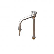 T&S Brass BL-5709-05 - Lab Faucet, Single Temperature, VB Swing Nozzle, Serrated Tip, 4'' Wrist Handle