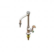 T&S Brass BL-5709-08WH4 - Lab Faucet, Single Temp, Swivel/Rigid VB Nozzle, Serrated Tip, 4'' Wrist-Action Handles