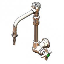 T&S Brass BL-5710-09 - Lab Faucet, Single Temperature, Wall Mount, Swivel Vacuum Breaker Nozzle, Serrated Tip