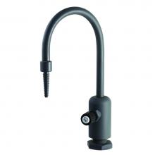 T&S Brass BL-9505-01 - Lab Faucet, Single Control, Grey PVC, Rigid Gooseneck, Serrated Tip, 3/8'' NPT Female In