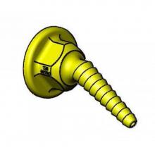 T&S Brass BL-9550-01YEL - Plastic Panel Flange & Angled Serrated Tip, Yellow (3/8'' NPT Female Inlet) '&a