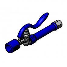 T&S Brass EB-0107-J-HF12 - Blue Spray Valve & Grip Handle, 1/2'' NPSM Female Inlet (1.07 GPM / 7.2 Oz-f @ 60 PS