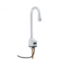 T&S Brass EC-3100-VF12 - ChekPoint Electronic Faucet, Deck Mount Gooseneck, AC/DC Control Module, 1.2GPM VR Aerator