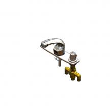 T&S Brass EC-3102-SMT8V05 - ChekPoint Elec Faucet, Deck Mt, Spout, Side Mt TMV, 8'' C-C Deck Plate, 0.5 GPM