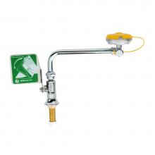 T&S Brass EW-7612LH - Eyewash, Deck Mounted, Polish Chrome Left Hand