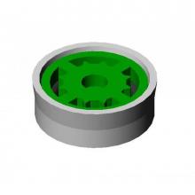 T&S Brass FD15 - Flow Control Disc, 1.5 GPM, Green Insert