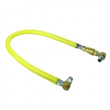 T&S Brass HG-4C-24S - Gas Hose w/ Quick-Disconnect, 1/2'' NPT, 24'' Long, Includes SwiveLink Fitting