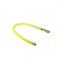 T&S Brass HG-4D-48SEL - Gas Hose, 3/4''NPT X 48'' Long, Swivel, Quick-Disconnect, (2) Elbows, Cable Ki