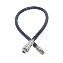 T&S Brass HW-6B-72 - Cold Water Hose with Reverse QD, 3/8'' NPT x 72'' Long, Blue Cover