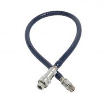 T&S Brass HW-6D-72 - Cold Water Hose with Reverse QD, 3/4'' NPT x 72'' Long, Blue Cover