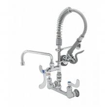 T&S Brass MPX-8WWV-08-CR - Mini-Pre-Rinse unit: B-0133 w/ B-0107-035, 8'' Swivel Nozzle, B-0970-Fez VB, Ceramas, Mi